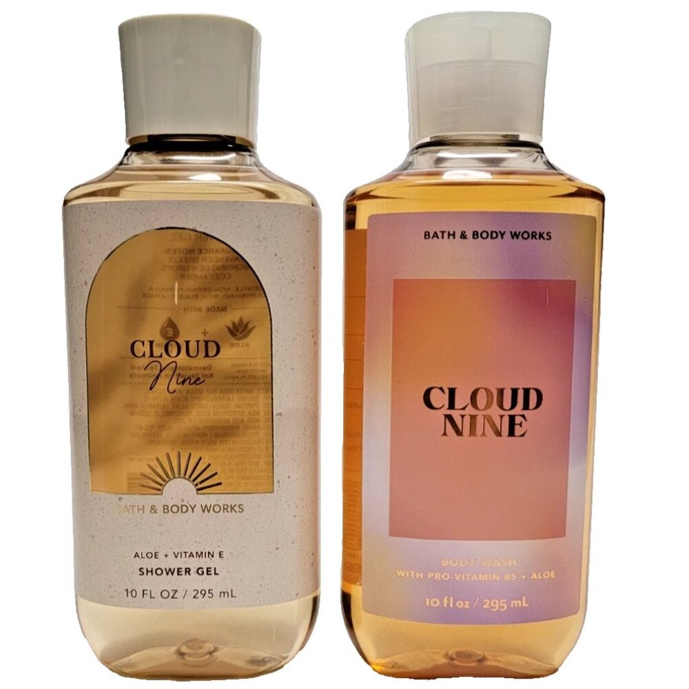 Bath & Body Works CLOUD NINE Body Wash SHOWER GEL SET OF TWO 2 NEW!